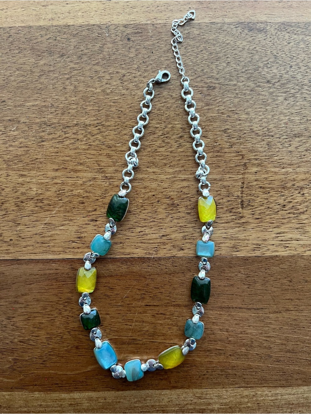 Multi-Color Glass Bead Necklace - Unbranded